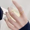 Celebridad de internet con temperamento versátil, anillo de acero de titanio ultrafino de 1 mm, anillo vegetariano popular versión coreana para mujer, anillo de dedo del pie, accesorio de moda