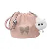 Bolsos Pequeños de Cadena Populares de Este Año para Mujer 2025 Nuevo Diseño de Primavera y Verano de Nicho Bolso Cruzado Popular Bolso Cubo con Cordón