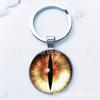 Fabricante Original Ojo de Cocodrilo Ojo de Longan Colgante de Llave de Aleación Ojo de Gato Piedra de Tiempo Llavero
