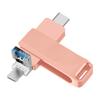 Tipo-c celular U disco 1tb para Apple Huawei computador dual-purpose multi-função USB 128gb três-em-um OTG