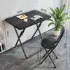 Escritorio y silla de estudio para niños personalizados de tamaño pequeño, no requiere instalación, escritorio plegable para dormitorio, silla de comedor portátil simple para puestos