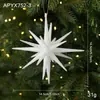 Nuevo Colgante Navideño Creativo Estrella Explosiva de Acrílico con Purpurina Adorno de Decoración de Árbol de Navidad Suministros Navideños