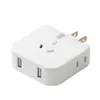 Adaptador USB um para três plugue multipropósito conversor de energia portátil de alta potência entrega em peça única para uso doméstico