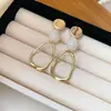 Aretes de Plata con Resina en Forma de Gota de Agua Ovalados Huecos Pendientes de Diseño de Nicho Versátiles para el Trabajo Accesorios para Orejas Venta al por Mayor