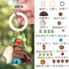 Sino de Vento Natural de Casca de Fruta Pingente Tecido de Planta Sino de Mão Curativo Chaveiro de Carro Arte em Estilo Floresta Presente