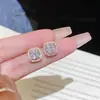 Pendientes de Moda de Aguja de Plata 925 con Cubos de Perla de Venta Caliente Pendientes Dulces de Nicho de Gama Alta Pendientes de Diseño Exquisito
