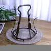 Prateleira de Vidro Criativa para Sala de Estar Cabide para Xícara de Chá Rack de Armazenamento Invertido para Copo de Água com Bandeja para Copo de Cerveja e Xícara de Café