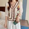 Estilo étnico pequeño tirante verano nuevo estilo étnico ganchillo borla tirante top pequeño ropa étnica de viaje
