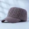 Estilo Novo Outono e Inverno Chapéu Top Vazio para Mulheres Estilo Coreano Moda Boina Tricô Sem Topo Para Exterior Veludo Chapéu Quente Atacado