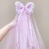 Horquilla de Velos de Moño de Cinta de Ensueño para Niñas, Accesorio de Peinado Prop para Sesión de Fotos de Cumpleaños Super Hada