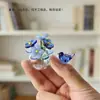 Zibo Handmade Vidro Pequena Simulação de Flores Arranjo de Flores Vidro Eterno Presente de Flores Frescas Decoração de Mesa Enfeites