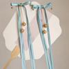 Horquilla con lazo de campana para niña, cinta larga, sencilla, combinable, estilo antiguo, para uso diario, accesorios frescos para el cabello