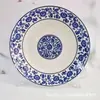 Plato de Cerámica de Año Nuevo Pez Saltando sobre el Dragón Carpa China Hogar Auspicioso Pulgada Vajilla Color Bajo Esmalte Retro Cocina Brocado