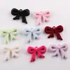 Pingente de Chaveiro DIY Artesanal com Laço de Veludo Estilo Coreano, Contas Acrílicas Pequenas, Materiais para Joias, Acessórios