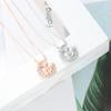 Collar de Plata Esterlina 925 El Principito Femenino ins Marca Nicho Conjunto Estrella y Luna Cadena de Collar Colgante para Novia