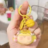 Mini Cabeza de Perro de Acrílico Lilith Llavero de Arena Líquida Muñeca Linda Colgante Destellante Llavero de Regalo