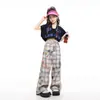 Conjunto de Baile de Jazz para Niñas Chaleco Corto Estilo Coreano Conjunto de Práctica de Jazz Infantil de Moda Fresco Atractivo Disfraz de Presentación Verano
