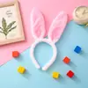 Fornecimento direto da fábrica tiara de pelúcia com orelhas de coelho de lantejou moda transfronteiriça festa de feriado infantil Halloween adereço de cabeça