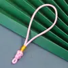 Cuerda de Nudo de Botón con Asa de 13 CM Lanyard Nudo Chino Hanfu DIY Bolsa de Sachet Semi-terminada Cuerda para Muñeca