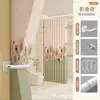 Envío Gratis Cortina de Ducha Plegable para Baño, Cortina Divisoria de Ducha Impermeable y Antimoho Sin Taladro, Cortina Colgante para Separación de Zonas Secas y Húmedas