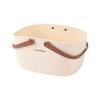Cesta de Almacenamiento para Baño y Artículos de Tocador Cesta Portátil para Artículos Varios Cesta Organizadora de Artículos Varios Cesta de Baño Cesta de Plástico para Baño con Asa