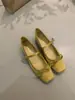 Sapatos de Ballet com Elevação Interna Estilo Fada 2025 Novo Estilo Francês Laço Gentil e Elegante Bico Quadrado Boca Rasa Sapatos de Festa