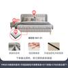 Tongyuite Escandinavo Moderno Casual Tela Tecnológica Celebridad de Internet Lujo Ligero Cama Doble Dormitorio Principal 1.8m Cama Acolchada Suave Cama de Tela