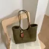Novedad Otoño 2026 Bolso de Gran Capacidad para el Trabajo Textura Tejida Alto Valor Estético Bolso Cesta de Picnic Bolso Tote Individual a la Moda