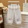Pantalones Casuales Nuevos de Primavera y Otoño para Niñas, Pantalones Jogger Elegantes con Adorno de Encaje, Pantalones de Chándal, Pantalones Largos para Bebés Niñas