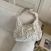 Bolsas 2025 Nuevo Estilo Coreano Cuadros Cordón Plisado Bolsa Nube Mochila de Gran Capacidad Bolso de Hombro Bolso Cruzado Bolso de Mujer