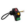 Interruptor de combinação três em um para carro elétrico, conjunto de buzina, farol, direção, três em um, interruptor de cabeça pequeno para carro elétrico três em um