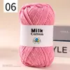 Ovillo de Hilo de Algodón Leche de 5 Hebras DIY Suéter para Muñeca Bufanda Sombrero Hilo de Algodón Algodón Material Transparente Fabricante de Hilo Venta al por Mayor