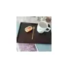 Postre de Café Comida Rápida Plato Vajilla Familiar Juego de Té Bandeja de Almacenamiento Bandeja de Madera Japonesa para Desayuno Alrededor de la Estufa Té Bandeja Creativa
