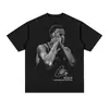 Comercio Exterior Europeo y Americano Amazon Nuevo Estampado de Baloncesto Celebridad Calle Alta Retro Moda Americana Camiseta de Manga Corta de Verano Algodón