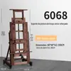 Cavalete de dupla finalidade feito em madeira de faia, suporte de exposição dobrável elevável, arte especial, esboço com rodas, cavalete grande a óleo