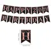 Conjunto de Decoração Personalizado para Festa de Aniversário: Bandeiras, Guirlandas, Decorações Espirais, Toppers de Bolo e Serpentinas