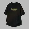 Camiseta Pesada de Algodón Puro Estilo Americano 260g para Hombre, Top Holgado de Manga Corta, Camiseta Japonesa de Moda con Estampado, 100% Algodón, Manga Media