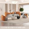 Sala de estar estilo crema apartamento pequeño sofá celebridad de internet apartamento B & B salón de belleza área de descanso de lujo ligero combinación de sofá de recepción