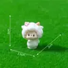 Paisaje en miniatura, figurita de ovejita linda, adorable y tímida, perfecta para jardinería, paisajismo, decoraciones DIY, adornos colgantes y piezas de exhibición pequeñas
