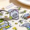 Rolo de adesivo personalizado com glitter, fofo e moderno, perfeito para scrapbooking e journaling, fabricante de adesivos