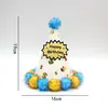 Sombrero de Cumpleaños para Niños y Adultos Punto Láser Reflectante Gorra Puntiaguda de Bola Gorra Puntiaguda de Fiesta Gorra de Corona Gorra de Bola Mao