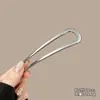 Horquilla China en Forma de U Súper de Hada, Nueva Horquilla Doble de Perlas en Forma de U Estilo Chino, Accesorio para el Cabello Hanfu Estilo Antiguo, Horquilla Simple y de Alta Gama para Mujeres