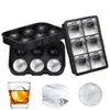 Molde para cubitos de hielo de grado alimenticio con tapa, charola de hielo de silicona, molde para hacer hielo, máquina de hielo cuadrada, molde para bolas de hielo para cócteles