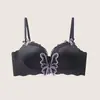 Sutiã Sem Costura Sexy Sem Fio para Mulheres, Push-Up, Costas Bonitas, Seios Pequenos, Sutiã de Elevação e Suporte, Sutiã Ajustável para Coleta Lateral dos Seios