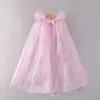 2026 Ropa Infantil Transfronteriza Amazon Ebay Capa de Elsa Capa Navideña Niñas Malla con Lentejuelas Capa Delgada Verano