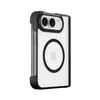 Adecuado para Funda de Teléfono Móvil Dou 18 Iphone18 Funda Magnética para Teléfono PC+TPU Borde Suave Funda Plegable de Cobertura Total