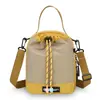 Nova bolsa de ombro multifuncional estilosa em nylon, bolsa transversal moderna, mini bolsa de celular colorida da moda