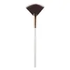 Atacado do Fabricante Pincel Único em Forma de Leque com Cabo de Diamante Colorido, Pincel para Blush, Pincel para Iluminador, Pincel de Maquiagem, Ferramentas Profissionais de Beleza