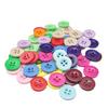 Botões de Resina Coloridos de Aba Larga com Quatro Furos Botões para Camisa Cardigã Camiseta Casaco Jaqueta Roupas de Bebê Botões para Crianças
