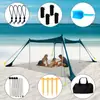 Toldo de Praia Lycra Transfronteiriço Proteção Solar Externa e Frescor Lycra Elástico em Quatro Lados Tenda Toldo para Acampamento à Beira-Mar